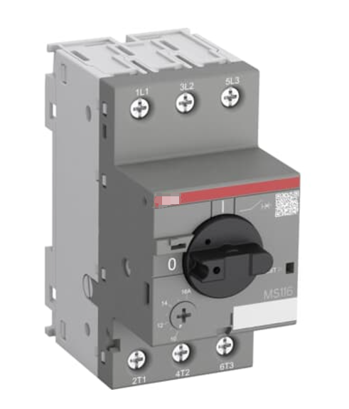 MS116-2.5 Manual Motor Starter with 1.6-2.5 a Capacity 1SAM250000R1007 for PLC Programming and Industrial Control