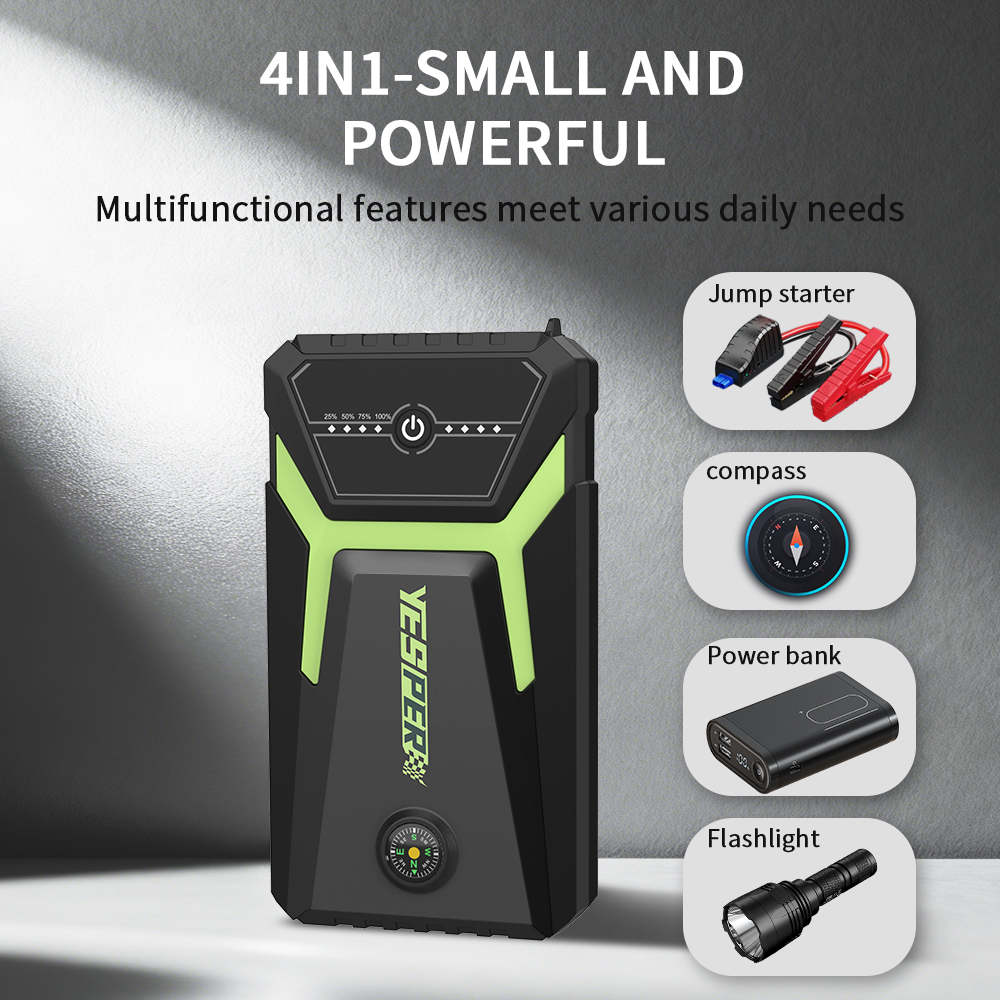 Yesper Armor Mini 3 Hot Sale 12V 8000mAh Cheap Price Jump Starter With Compass For Car Booster Starter Jump