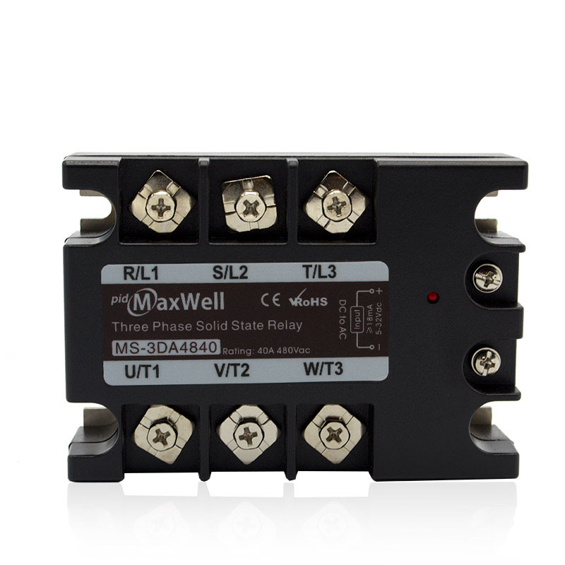 High Quality 3-Phase 40A Solid State Relay Industrial Grade Miniature Size with CE Certificates Sealed for Protection