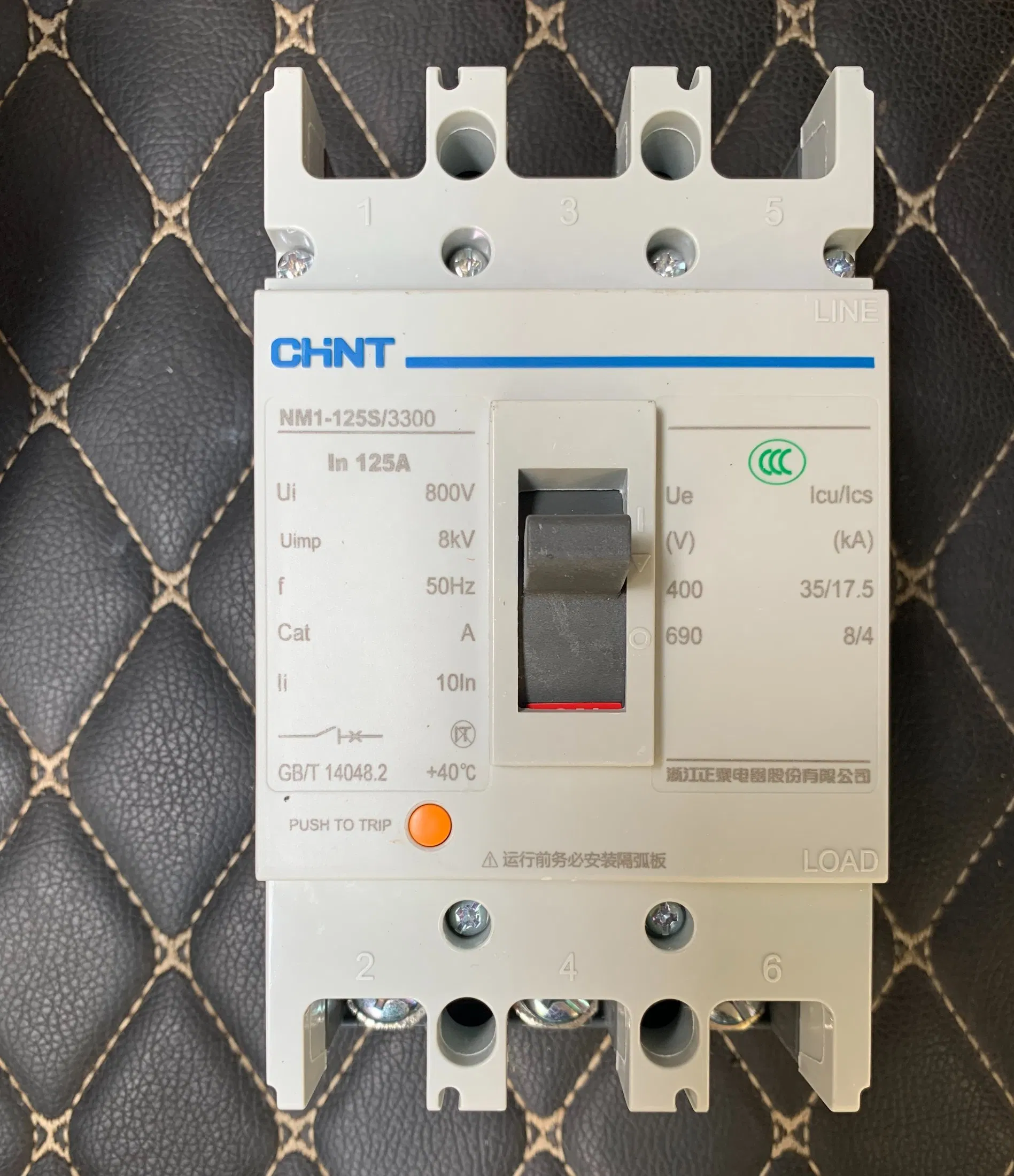 Chint Original Nm1 MCCB Nm1-125s/3300 Nm1-250s/3300 Nm1-400s/3300 Nm1-630s/3300 Nm1-800h/3300 Nm1-1250h/3300 Nm1-800h Nm1-1250h Chnt Molded Case Circuit Breaker