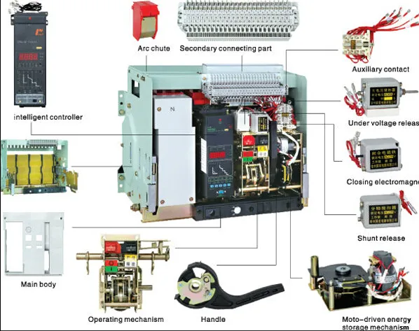 3200acb Air Circuit Breaker 3 Poles Air Circuit Breaker
