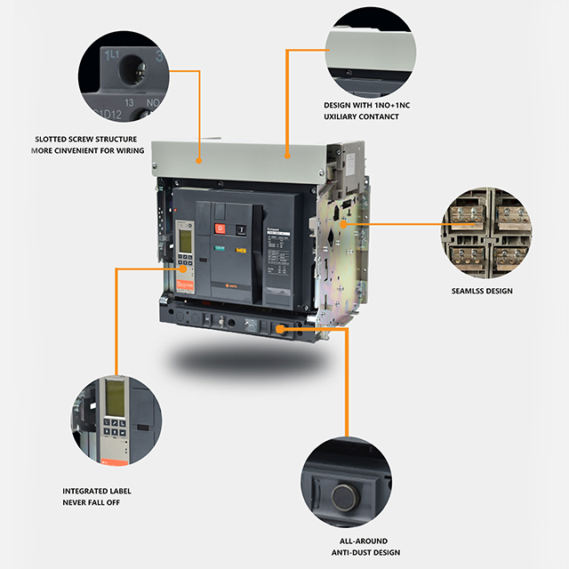 Sspd Nt 1600A Air Circuit Breaker 3p Fixed Type Acb Low Voltage Industrial Circuit Breaker