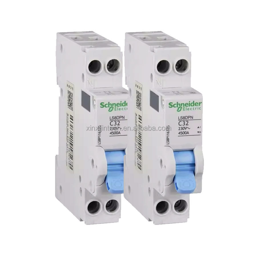 Schnei der LS8DPN Series Miniature Vacuum Contactor Switch ELCB RCBO RCCB LS8DPN 1P+N C6/10/16/20/25/32/40A Breaking 4.5kA