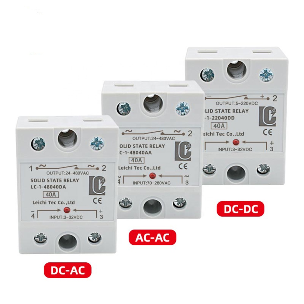 Solid State Switch 10A 25A 40A 60A 80A 90A 100A 120A SSR DA/DD/AA Single Phase Solid State Relay