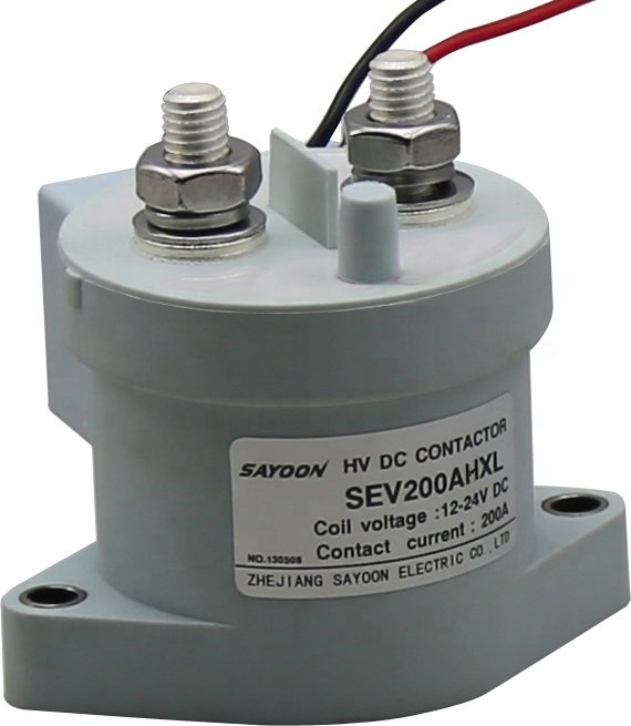 SAYOON SEV200AH High Voltage DC 200A 2-Phase Magnetic Contactor for Charging Piles Electrical Equipment CCC/FCC/RoHS/CE