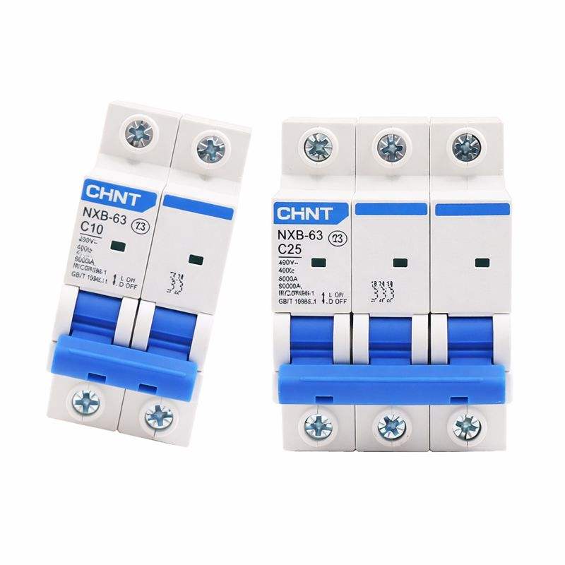 Chint NXB-63 Miniature Circuit Breaker 1P 2P 3P 4P Variants C1 C2 C3 C4 C6 C10 C16 C20 C25 C32 C40 C50 C63 CHINT NXB-63