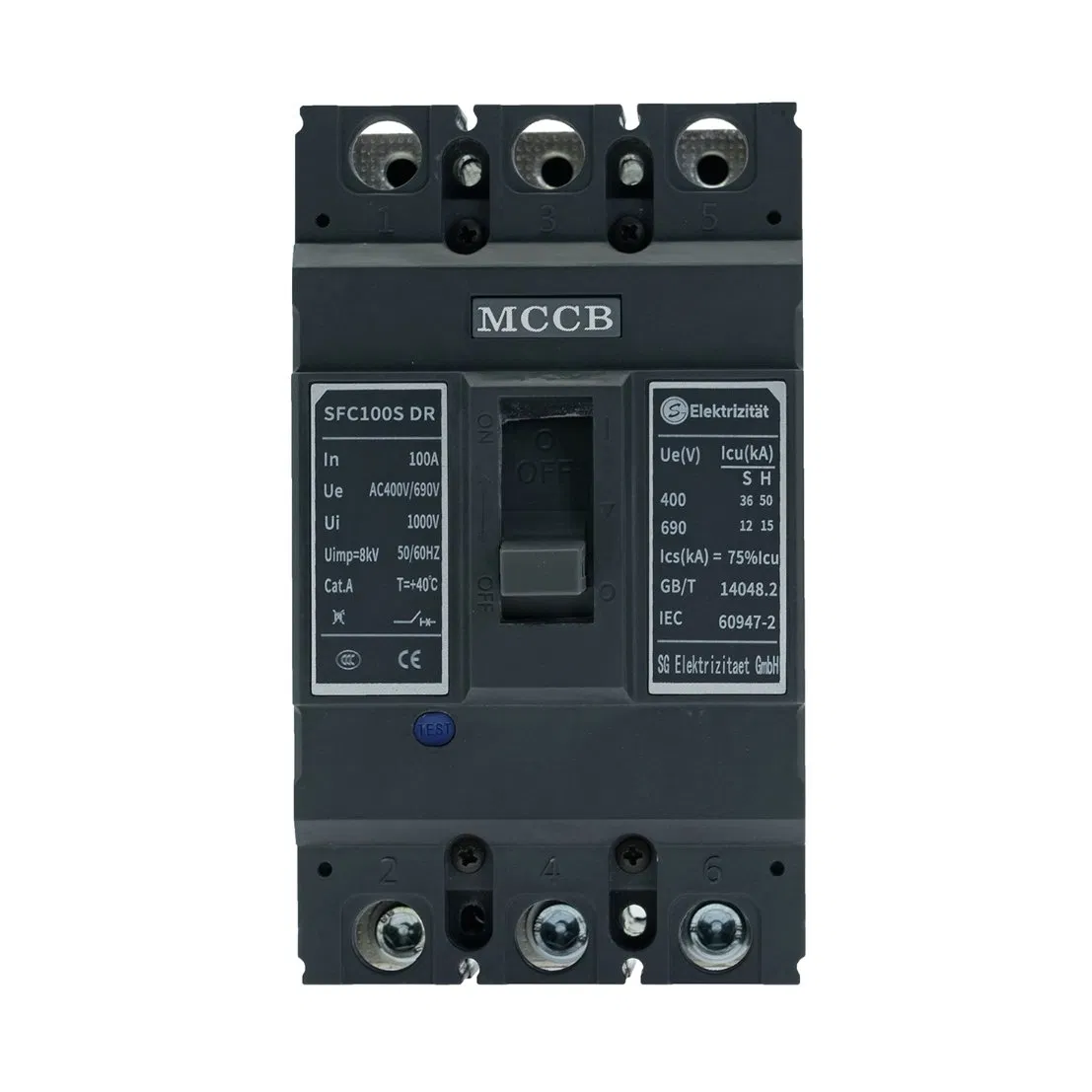 High Efficiency Safety Protection Electrical Device Sfc Series Molded Case Circuit Breaker