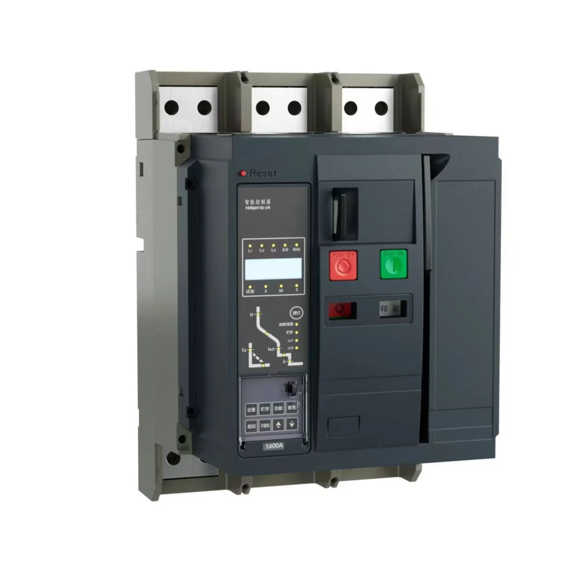 Frame-Mounted Molded Case Integrated Circuit Breaker Electric M-Type Controller 4p 1600A Replaces Molded Case Circuit Breaker Ns800