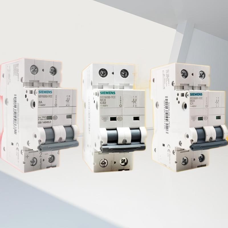 Original New SIEMENS Miniature Circuit Breaker MCB 5SY6413-7CC 4P Copper 6kA 230/400V AC Rail Mounting 50/60Hz Protects
