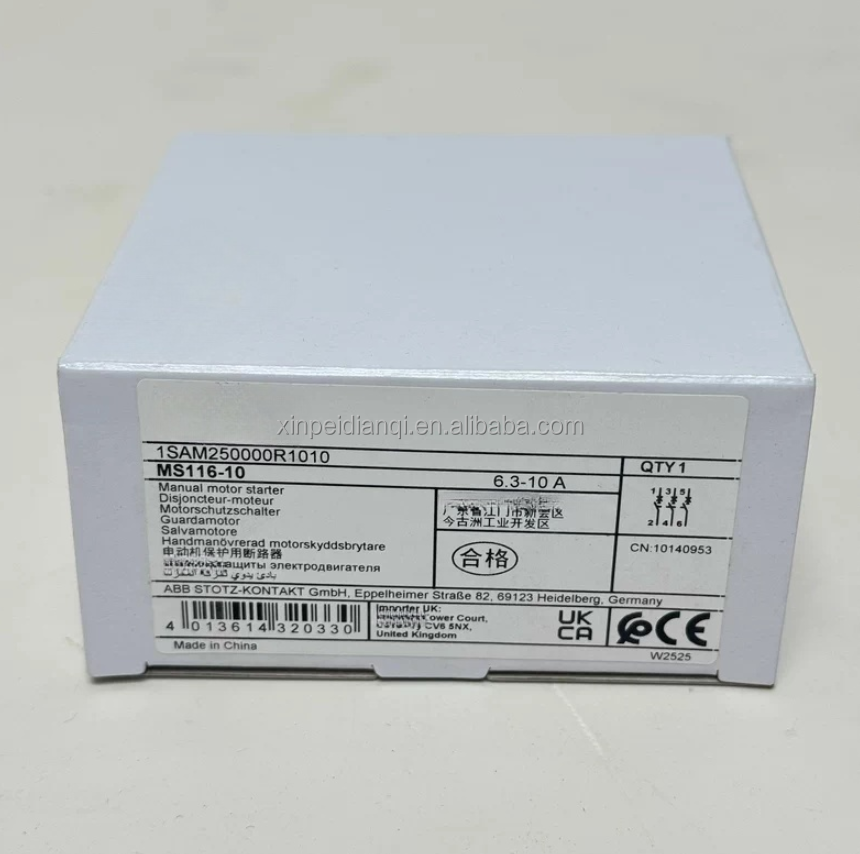 Original 1SAM250000R1005 MS116-10 Manual Motor Starter 0.63 ... 1.0 A In stock