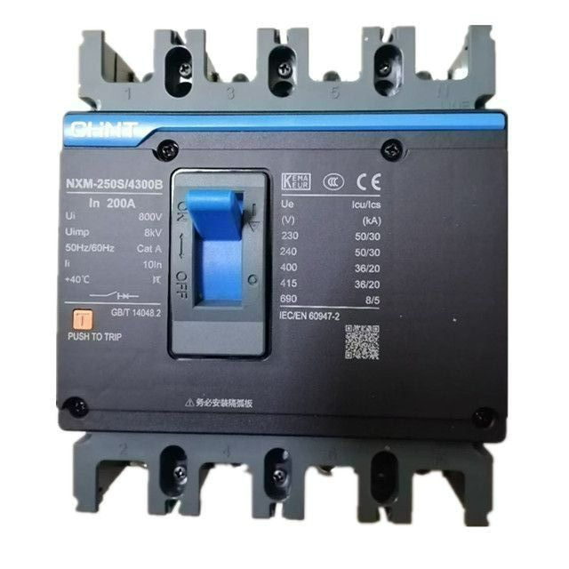 Chnt MCCB Nxm-250s/4300b 250A Molded Case Circuit Breaker