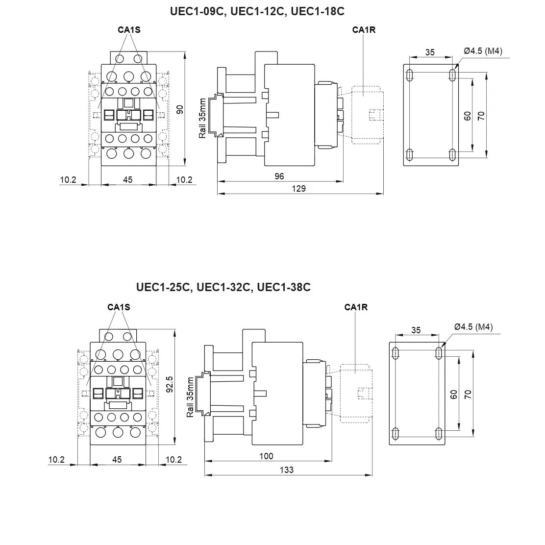High-Performance AC Contactor for 15A, 20A, 30A, 50A, 380VAC Systems