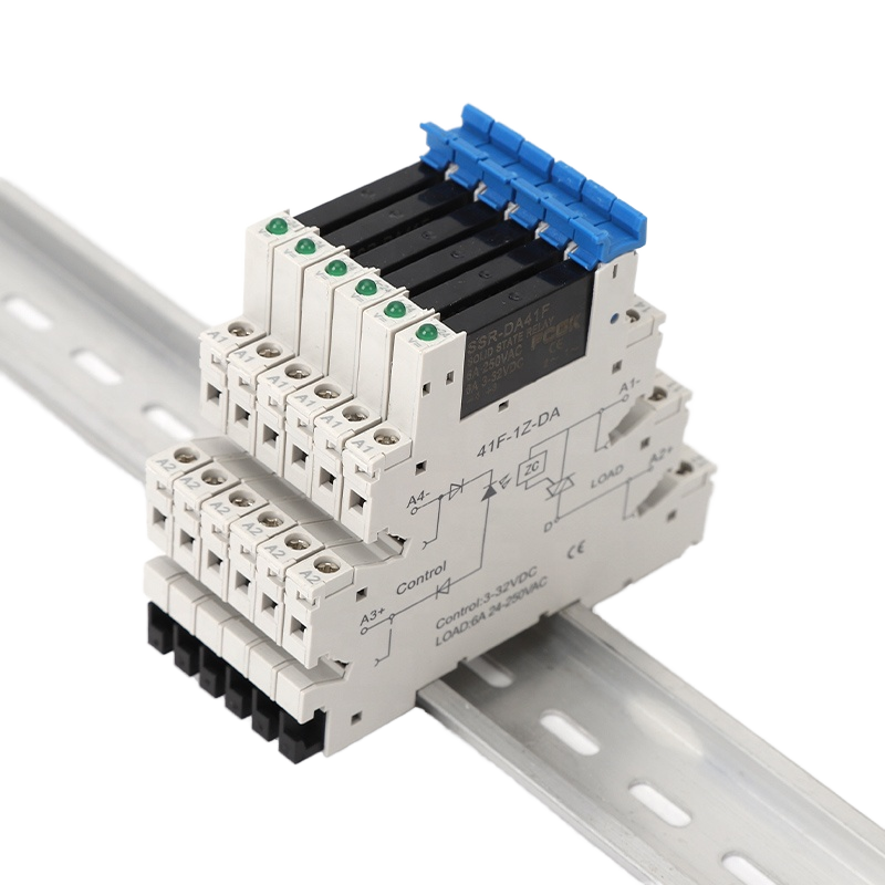 SSR Solid State Relay DC to AC 41F-1Z-DA C2 Input 5-24V 1NC 2A/6A DIN Rail Sealed Miniature Slim