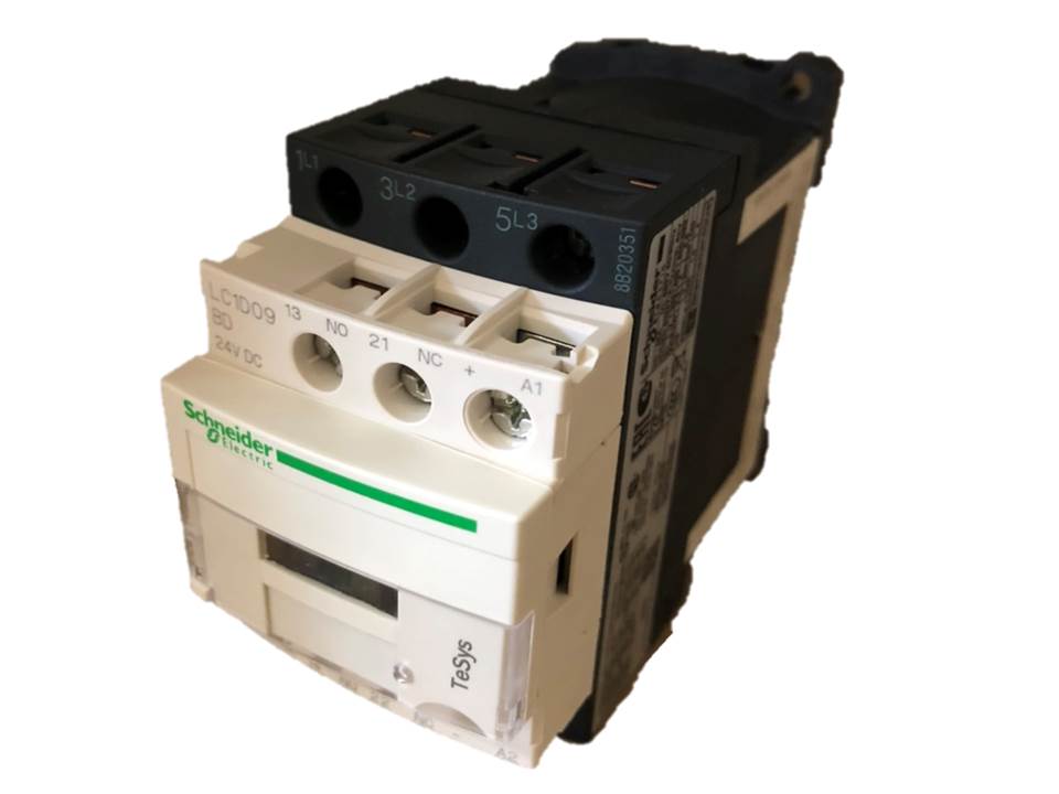 Hot Sales LC1D09BD 9A 250A 24VDC 3P DC Magnetic Contactor IP20 Rated 1NO+1NC Contacts