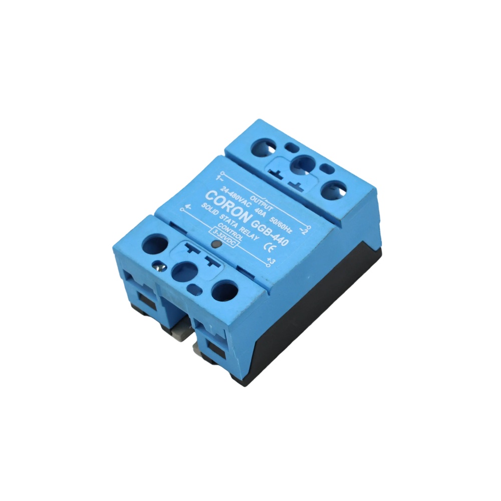 CORON Solid State Relay SSR Single/Three-Phase DC-AC 3-32VDC 90-250VAC 90-280VAC 10A-40A Load Current Non-contact Mounting