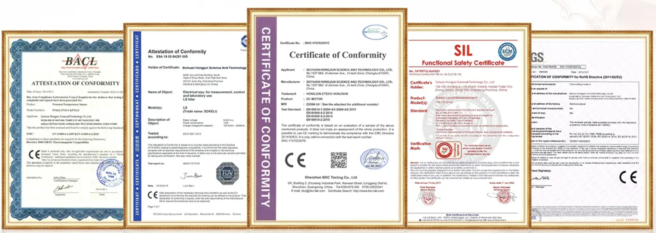 Certifications Document
