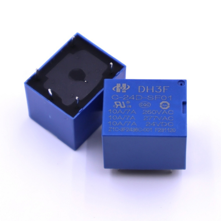 DH3F-C-24D-SF01 JQC-3F T73 SRD CQC TUV RoHS 10A PCB Power Relay Home Appliances Smart Home Power System Auto Electronics