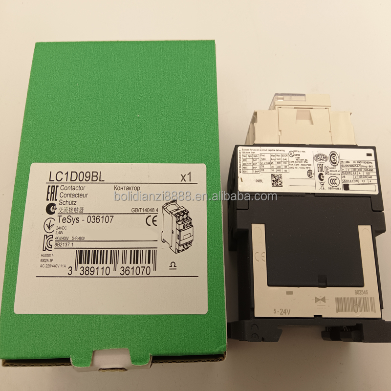 New Original DC Contactor LC1D09BL LC1-D09BL DC24V Low Power Consumption