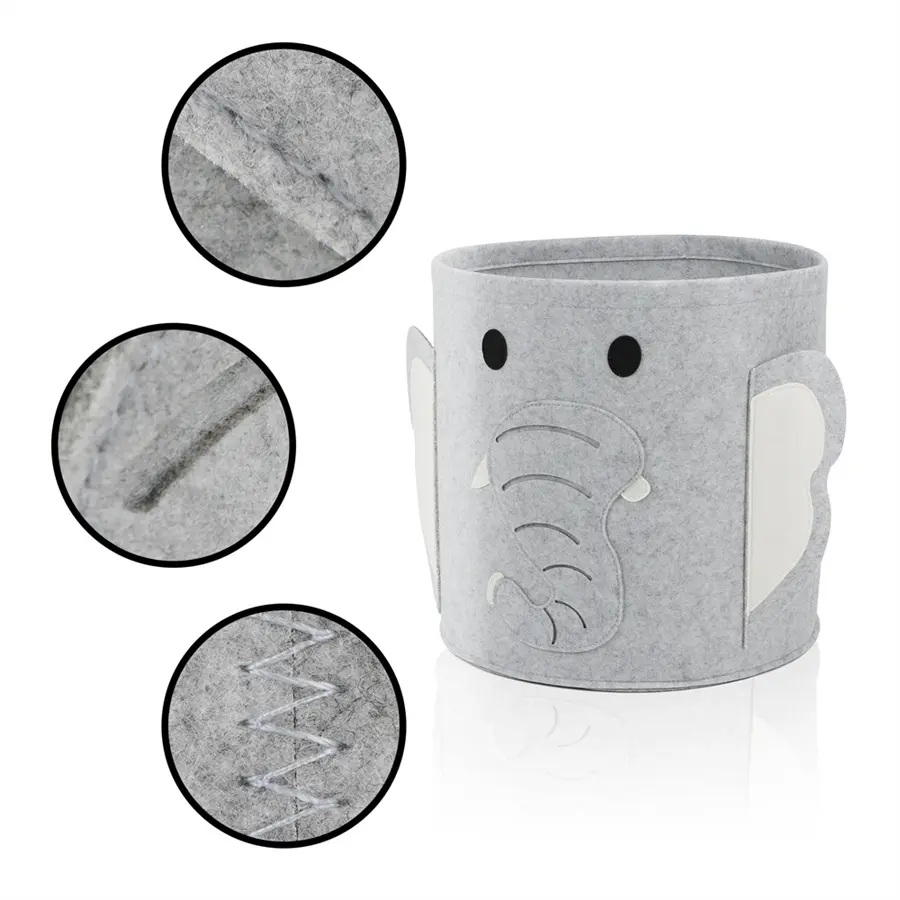 Buy Animal shape cute felt storage basket bin for kids room Suppliers, Supplier