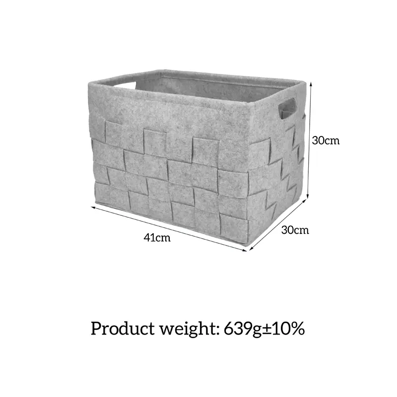 CE Certification Fashionable Felt Storage Basket Use for Home Storage Woven Felt Storage Manufacturer, Factories