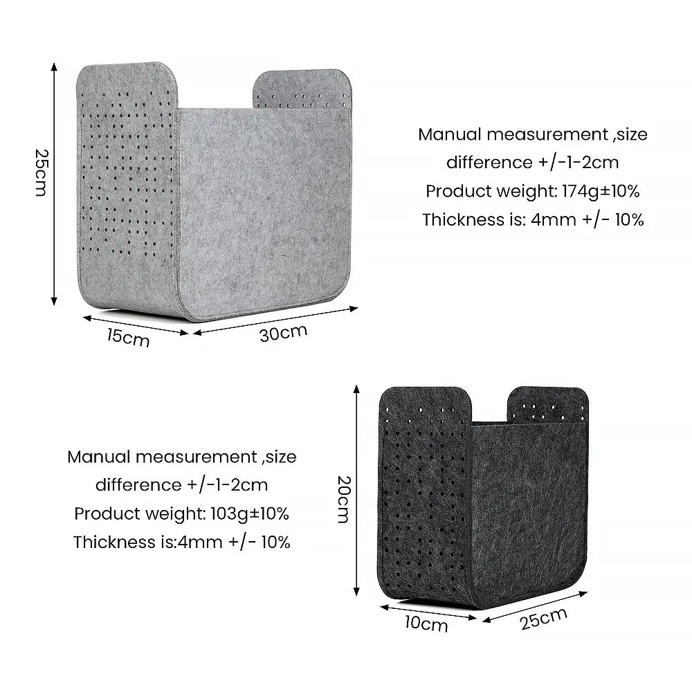 Discount Eco-friendly Felt Storage Basket with Large Capacity Felt Storage Basket Exporters, Pricelist