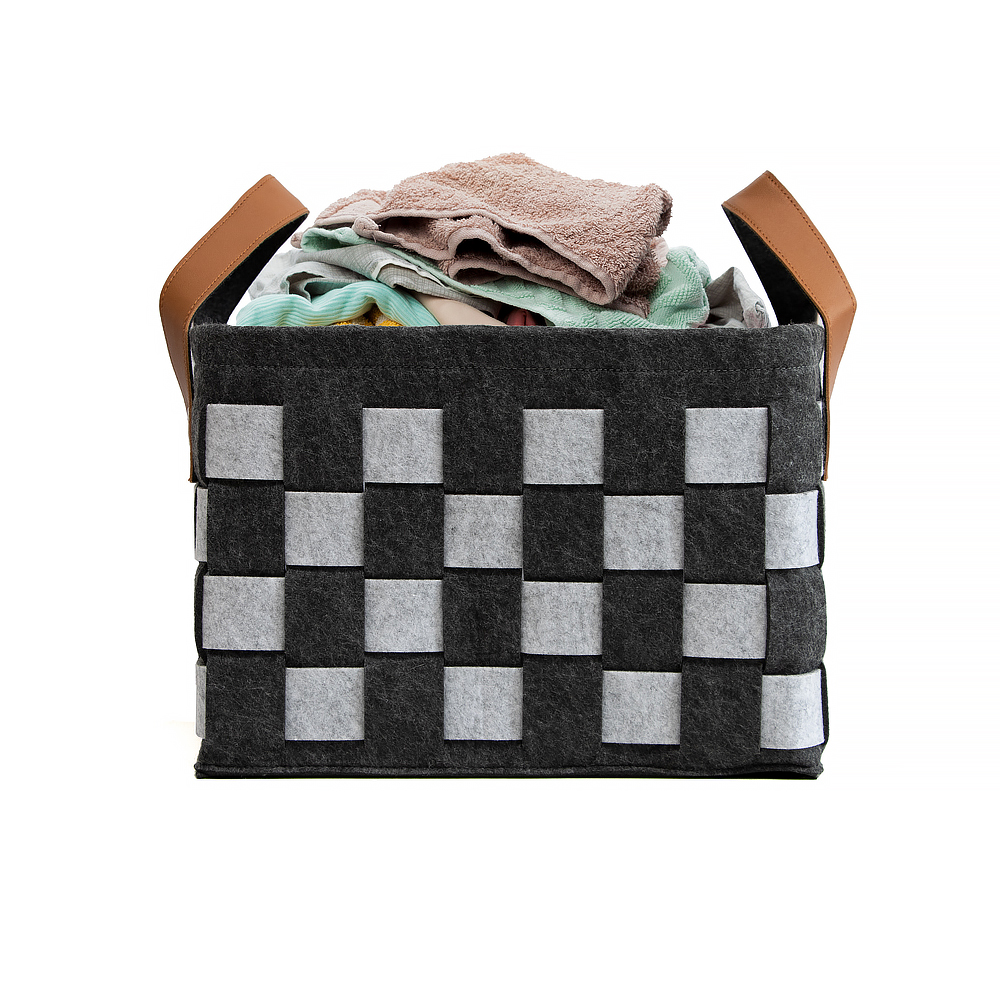 China Felt Fabric Storage Bins Woven Storage Basket for Clothes Books Pet Toys and Nursery Manufacturers, Quotes
