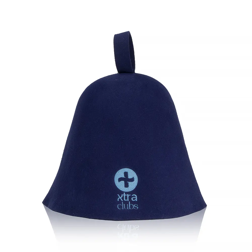 Custom Premium 100% Merino Wool Felt Sauna Hat | Multicolor Options (White/Blue) with Convenient Hanging Loop for Easy Storage Manufacturers, Factory