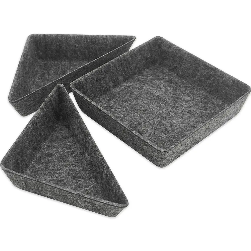 Wholesale Multifunctional 4PC Felt Drawer Organizer Indoor Use Storage Bin Office Desk Organizer Drawer Dividers Pricelist, Companies