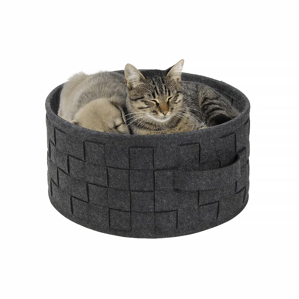 China Felt Woven Factory Direct Sell Eco-Friendly Pet Cat House Basket Removable Cat Cave Bed Manufacturers, Factory