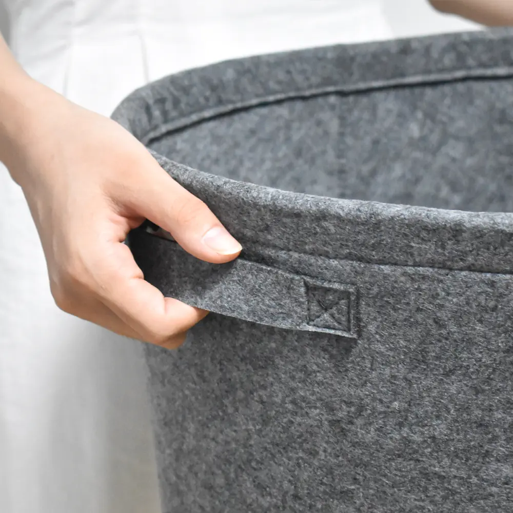 Non Woven Felt Laundry Basket - Detail View