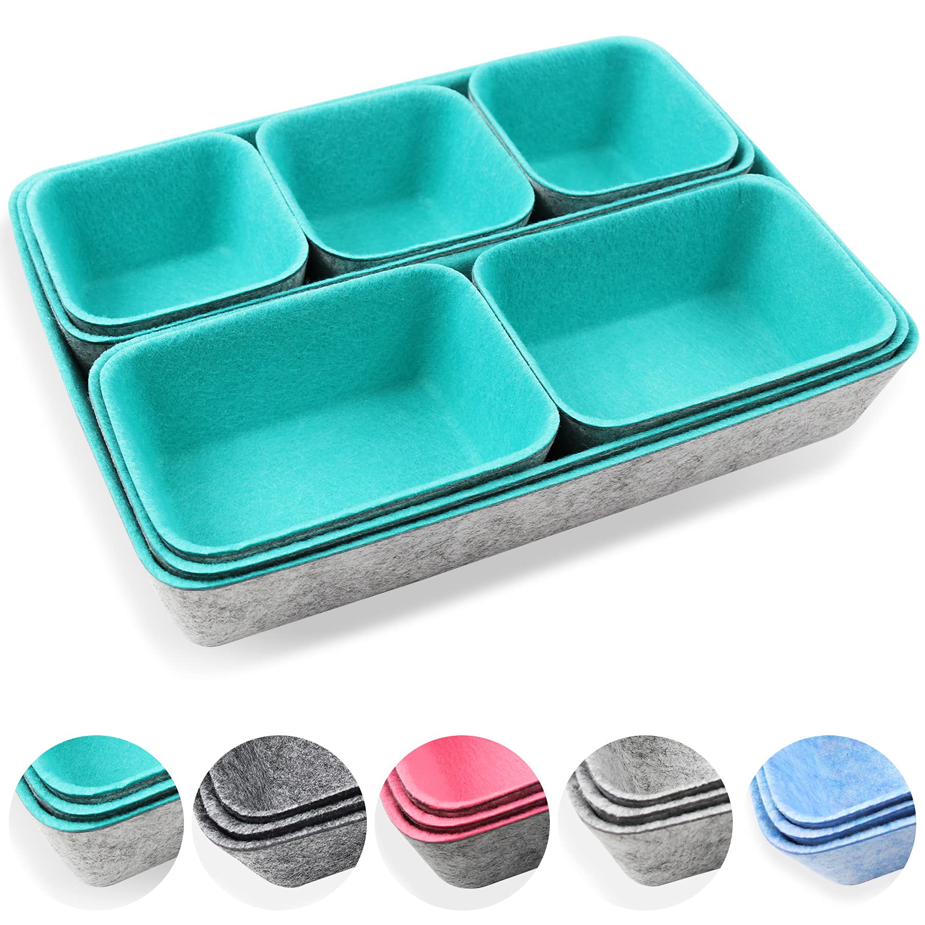 Felt Drawer Organizer Storage Bin Details