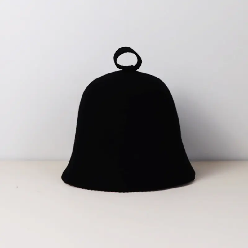 Wholesale High Quality Eco-Friendly Luxury Merino Wool Sauna Hat Soft Reusable Custom Embroidery Logo for Cooling Hair Care Unisex Adult Exporters, Product