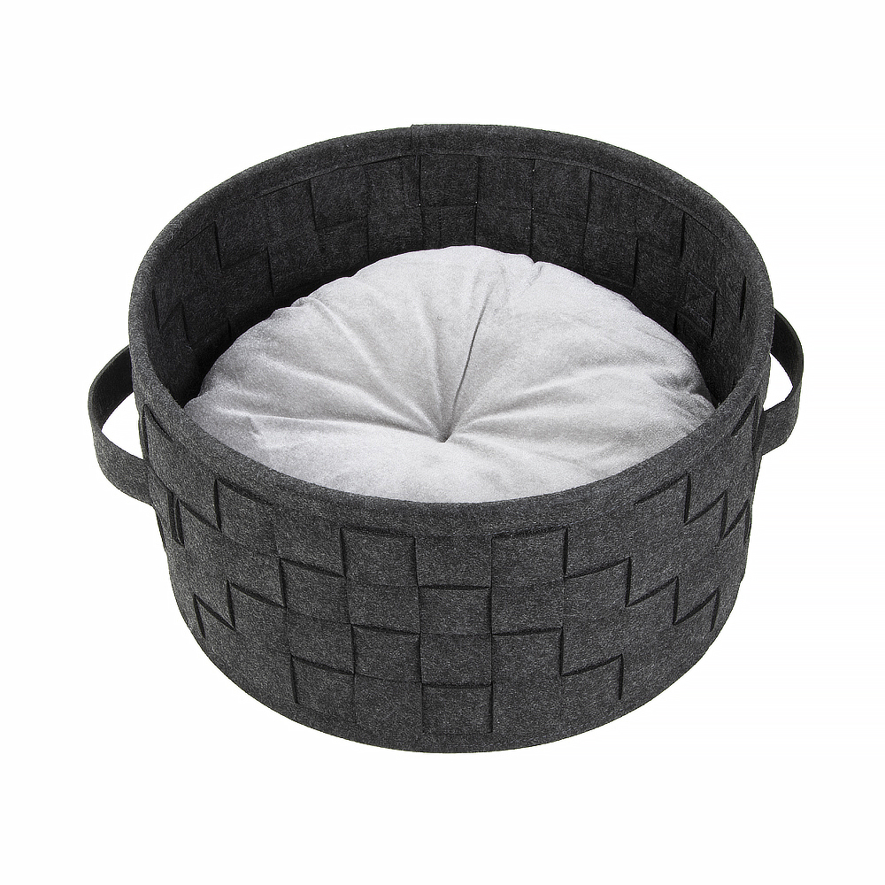 Felt Cat Cave Bed View 4