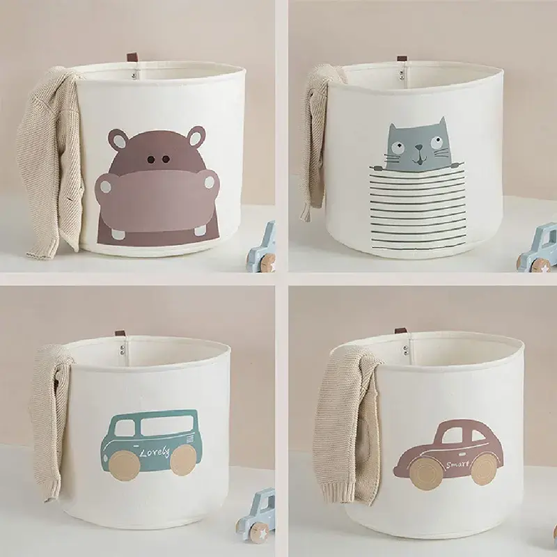 Wholesale Felt Storage Basket Children's Toy Storage Box Organiser Foldable Baby Laundry Basket Nursery Decorative Felt Basket with PU Handle Companies, Company