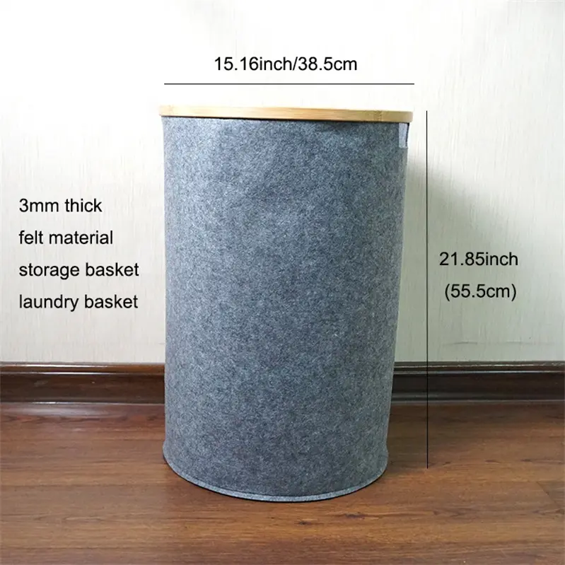 Buy High quality felt laundry basket with handles for laundry hamper Manufacturers, Supplier