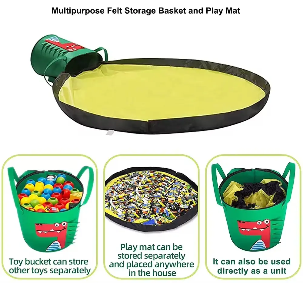 Wholesale High Quality Children Toy Storage Box Storage Mat Large Capacity Toy Storage Basket And Toy Play Mat