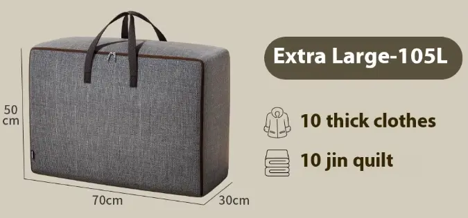 Wholesale Large Capacity Oxford Cloth Storage Bag for Quilts & Clothes Modern Foldable Home Organizer Oxford Fabric Material Bedding Bag