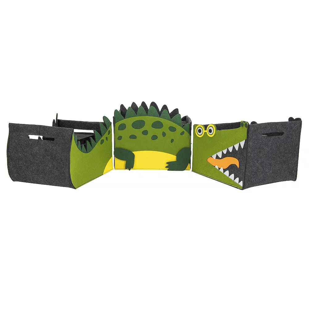Buy New Arrival Dragon Design Felt Storage Basket Live Room Toy Felt Storage Basket Factories, Exporters