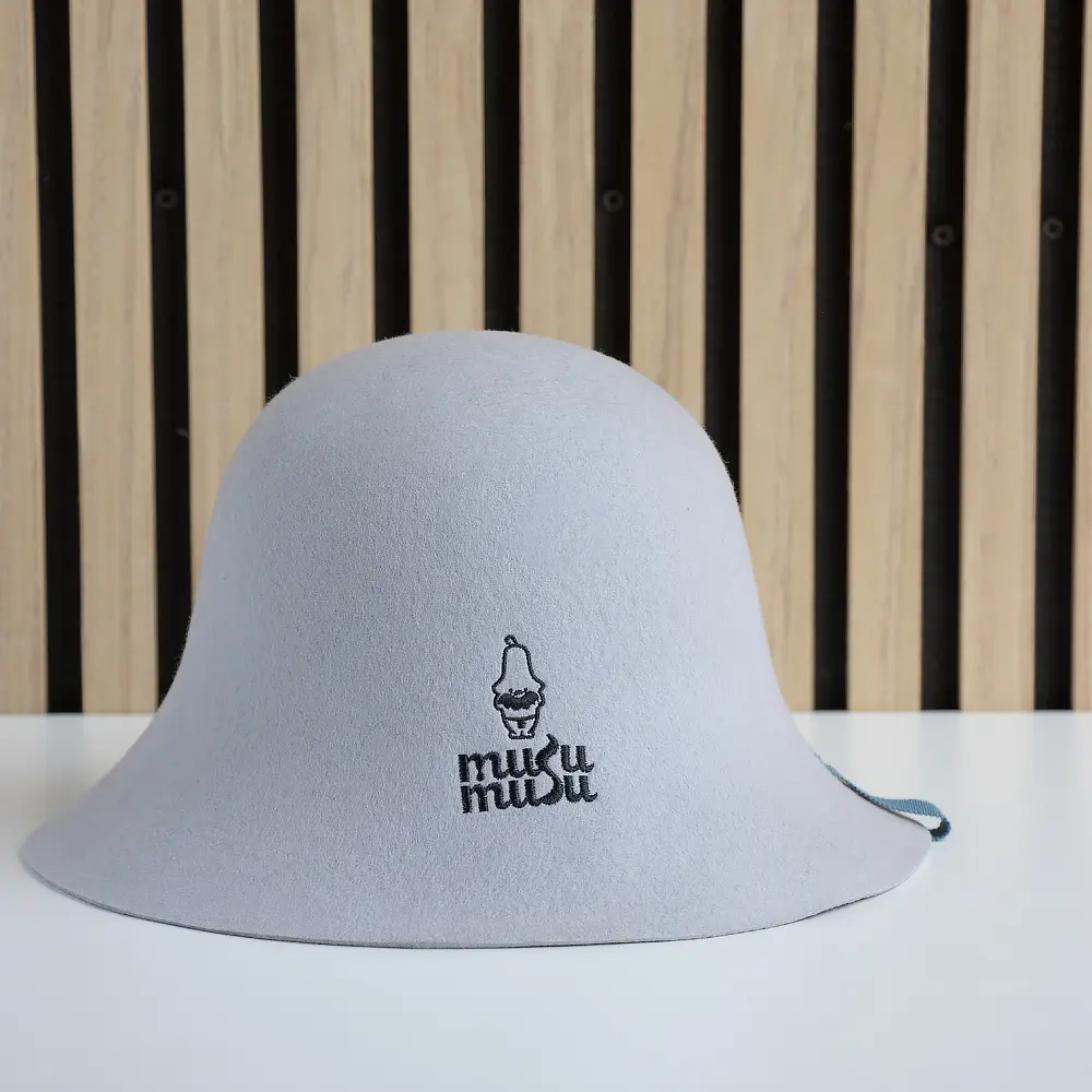 ODM Premium Wool Felt Sauna Hat | Multicolor Options (Beige/Grey/Black) with Embroidered Design & Secure Chin Strap Suppliers, Quotes