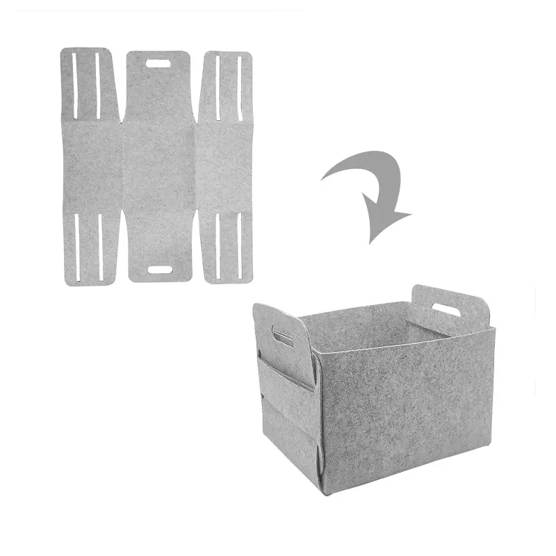 Discount Unitary Foldable Felt Organizer .A Space-Conserving Storage Solution for Basket Storage Product, Service