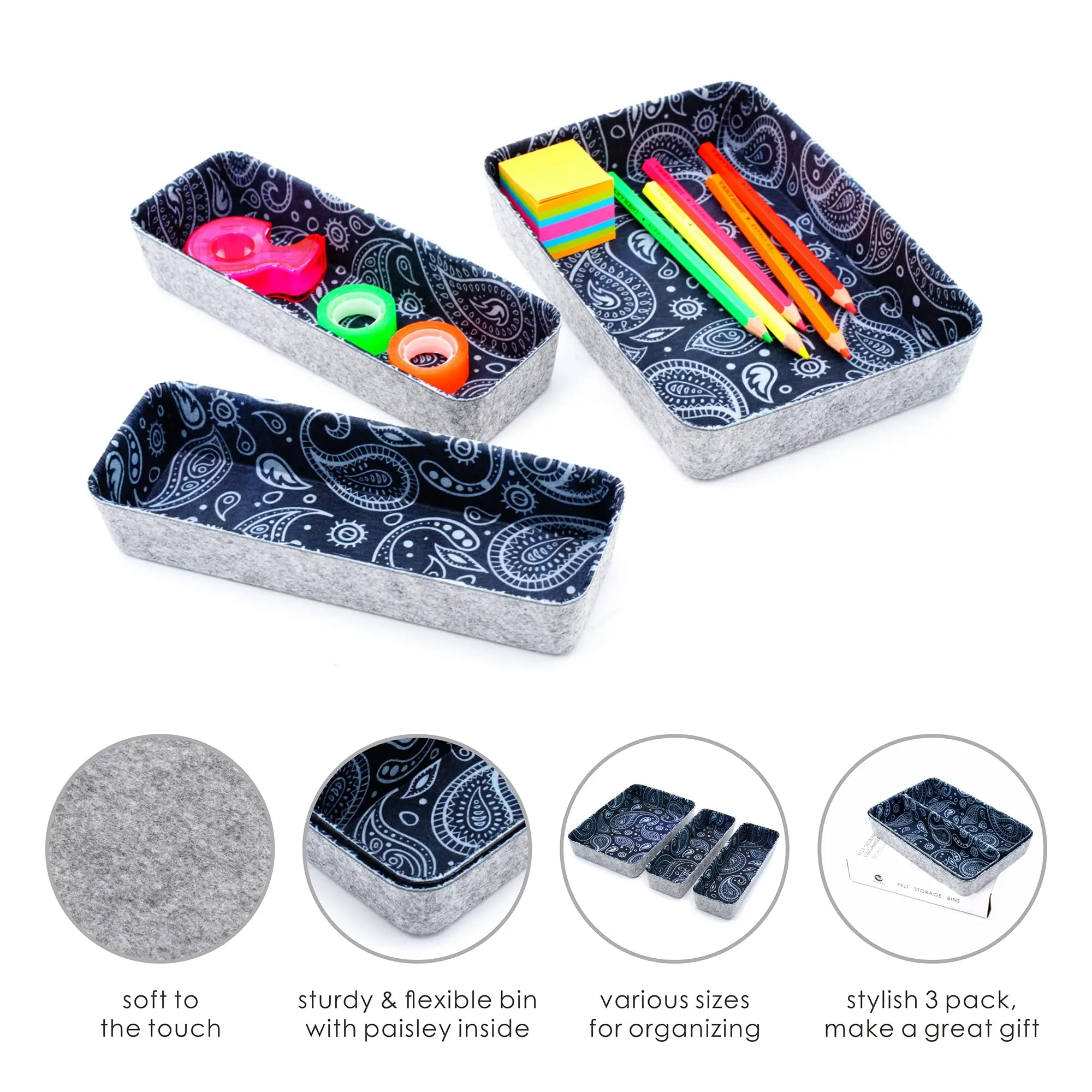 Discount Convenience Hot Selling Accept Custom Durable Felt Storage Organizer for Food and Jewelry Used in Home and Office Storage Supplier, Exporters