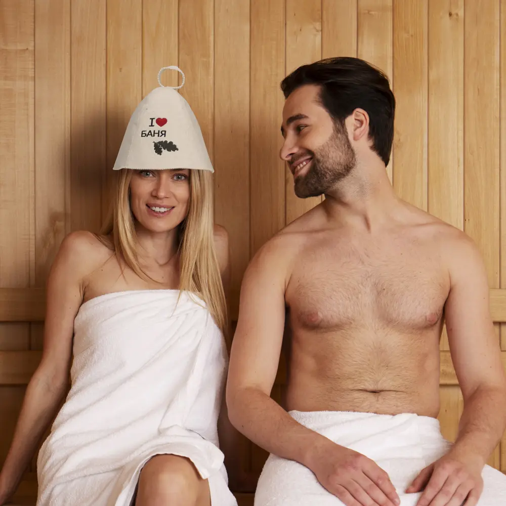 Wholesale Eco-Friendly Soft Wool Felt Sauna Hat – Adjustable Vaporarium Cap for Men & Women