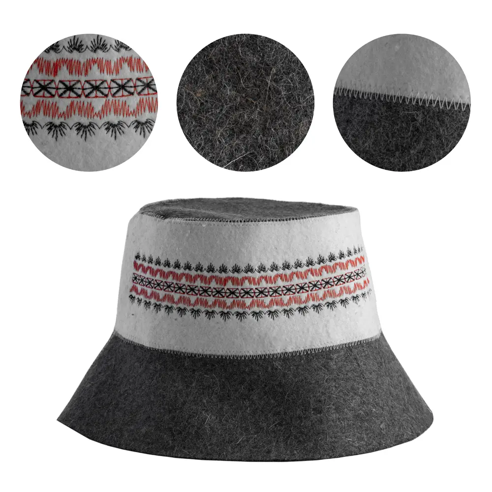 China Unisex Wool Sauna Hat - Fashionable Style for Both Men and Women in Sauna Manufacturers, Companies