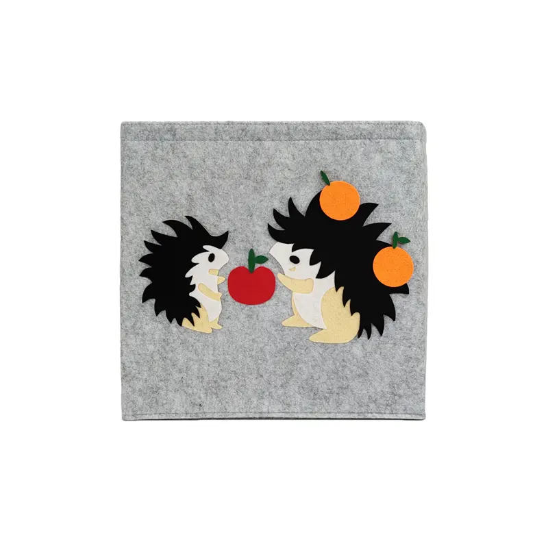 CE Certification Children's Storage Boxes Made of Felt Storage Basket for Shelving Baskets with Cute Children's Motifs Foldable Organiser as a Toy Box Company, Product