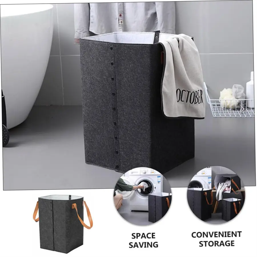 Discount Felt Laundry Basket Household Felt Cloth Storage Baskets Quotes, Products