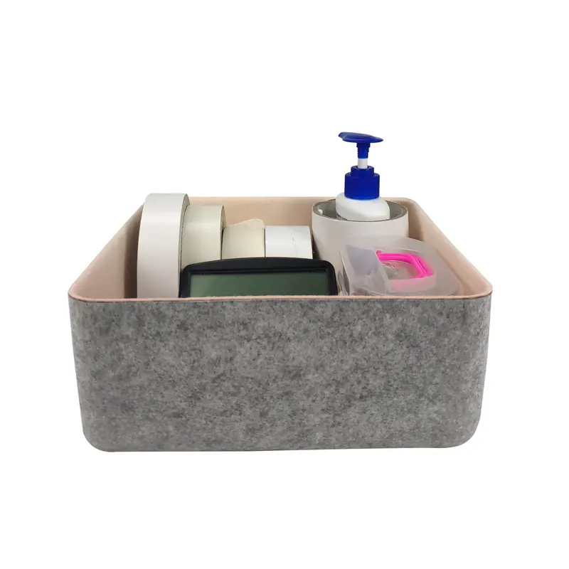 Cheap 4PC Felt Drawer Organizer Storage Bin Office Desk Organizer Drawer Dividers Manufacturers, Factory