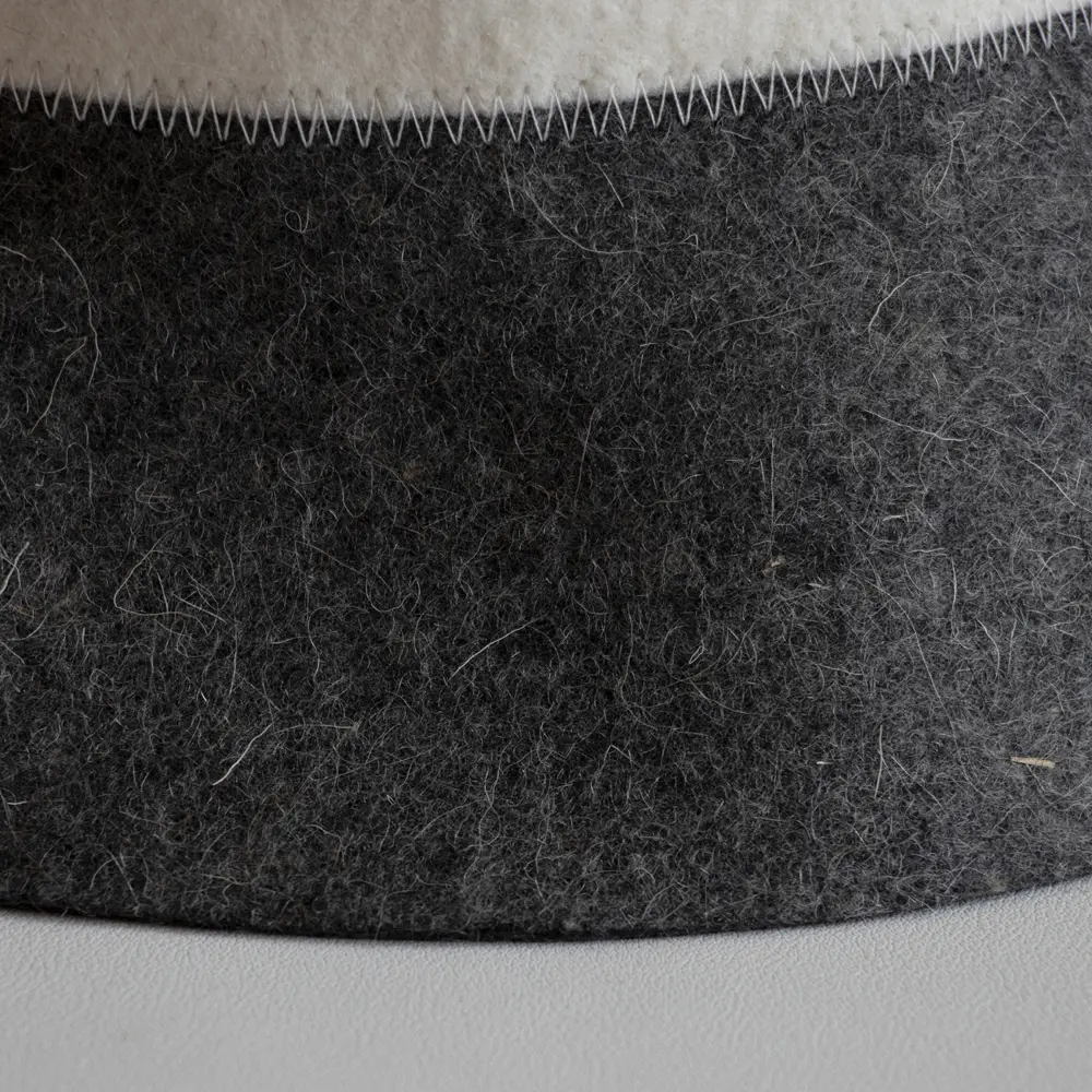 Famous 100% Wool Felt Sauna Hat with Nordic Embroidery Band | Heatproof Spa Cap for Sauna Room Factory, Products