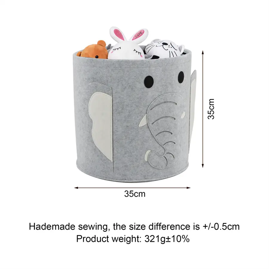 Buy Animal shape cute felt storage basket bin for kids room Suppliers, Supplier