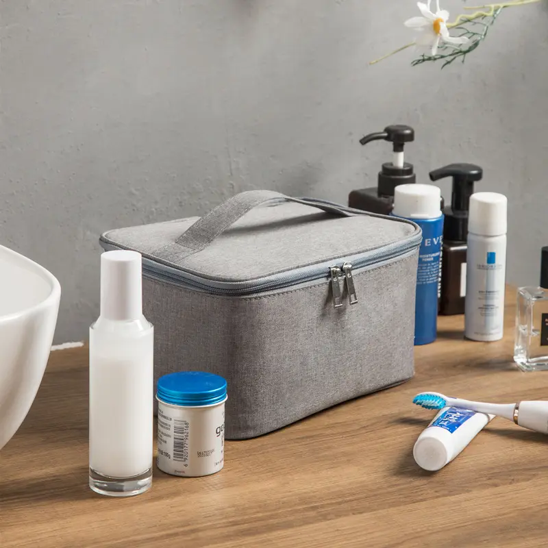 OEM Large Capacity Cationic Portable Cosmetic Bags Men's Toiletry Bag Women's Travel Amenity Bag Oxford Cloth Waterproof Toiletry Bag Manufacturer, Product