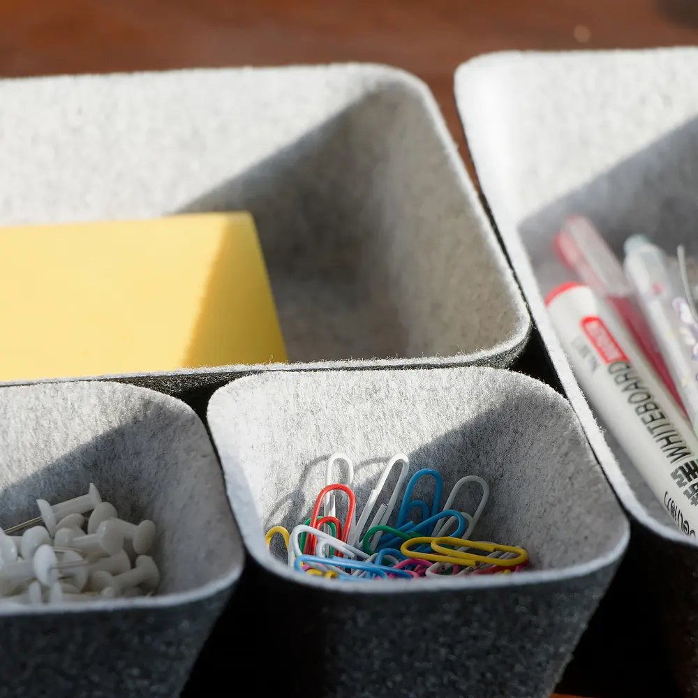 Wholesale Felt 5 Piece Desk and Drawer Organizer Tray Set Pricelist, Product